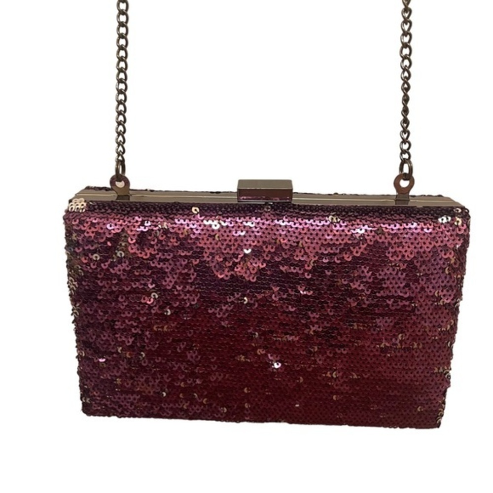Kimchi Blue Purple and Silver Sequin Evening Bag